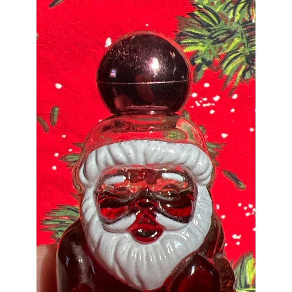 Vintage Avon Jolly Santa & Caroler Cologne Song of Christmas Bottles